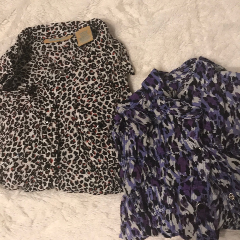 Two Girls Wrangler Long Sleeve Snap Up M/L